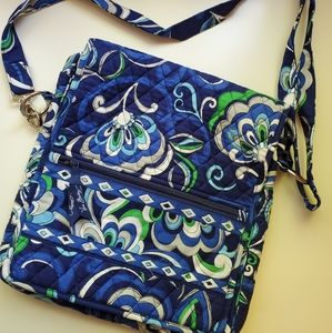 Vera Bradley Mailbag Crossbody Purse in Blue
